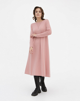 Платье из кашемира 9056 розовое